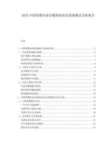 2025中國(guó)母嬰內(nèi)容自媒體商業(yè)化變現(xiàn)模式分析報(bào)告