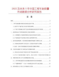 2025及未來5年中國工程車胎膠囊市場(chǎng)數(shù)據(jù)分析研究報(bào)告