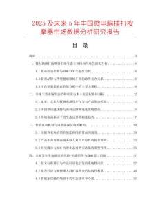 2025及未來5年中國微電腦捶打按摩器市場數(shù)據(jù)分析研究報告