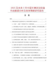 2025及未來5年中國車輛改加絞盤市場數據分析及競爭策略研究報告