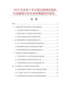 2025及未來5年中國無膠棉定型機市場數(shù)據(jù)分析及競爭策略研究報告