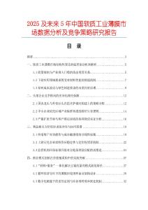 2025及未來5年中國軟質(zhì)工業(yè)薄膜市場數(shù)據(jù)分析及競爭策略研究報告