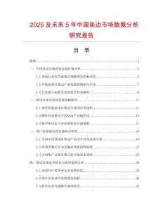 2025及未來(lái)5年中國(guó)墊邊市場(chǎng)數(shù)據(jù)分析研究報(bào)告