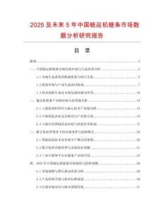 2025及未來5年中國鏈運(yùn)機(jī)鏈條市場數(shù)據(jù)分析研究報(bào)告