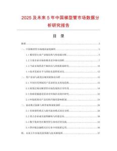 2025及未來(lái)5年中國(guó)梯型管市場(chǎng)數(shù)據(jù)分析研究報(bào)告