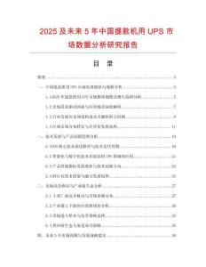 2025及未來5年中國提款機(jī)用UPS市場數(shù)據(jù)分析研究報(bào)告