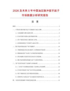 2026及未來5年中國油壓脈沖扳手起子市場數(shù)據(jù)分析研究報告