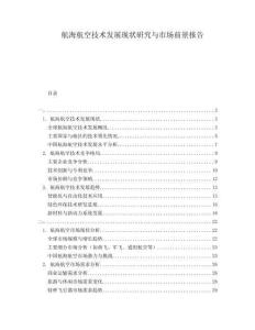 航海航空技術發展現狀研究與市場前景報告