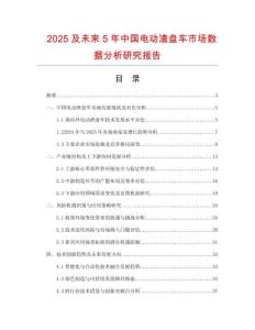 2025及未來5年中國電動渣盤車市場數據分析研究報告