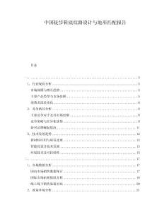 中國徒步鞋底紋路設(shè)計(jì)與地形匹配報(bào)告