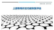 上頜骨骨折后功能恢復評估