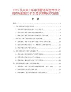 2025及未來(lái)5年中國(guó)管道架空帶狀光纜市場(chǎng)數(shù)據(jù)分析及競(jìng)爭(zhēng)策略研究報(bào)告