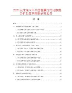 2026及未來5年中國香薰燈市場數(shù)據(jù)分析及競爭策略研究報告