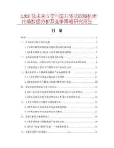 2026及未來5年中國升降式吹模機(jī)組市場數(shù)據(jù)分析及競爭策略研究報(bào)告