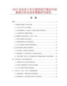 2025及未來5年中國鐵制開瓶啟市場數(shù)據(jù)分析及競爭策略研究報(bào)告