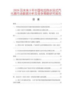 2026及未來5年中國電加熱水浴式汽化器市場數據分析及競爭策略研究報告