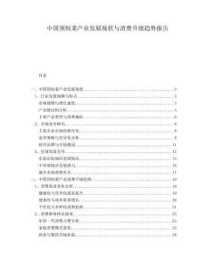 中國預(yù)制菜產(chǎn)業(yè)發(fā)展現(xiàn)狀與消費(fèi)升級趨勢報(bào)告