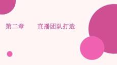 直播運營 課件   第二章 直播團隊打造
