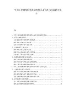 中國(guó)工業(yè)視覺檢測(cè)準(zhǔn)確率提升及標(biāo)準(zhǔn)化實(shí)施路徑報(bào)告