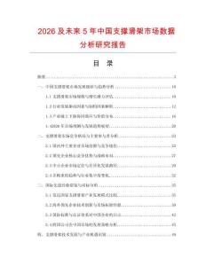2026及未來(lái)5年中國(guó)支撐滑架市場(chǎng)數(shù)據(jù)分析研究報(bào)告