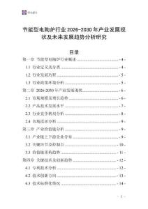 節(jié)能型電陶爐行業(yè)2026-2030年產(chǎn)業(yè)發(fā)展現(xiàn)狀及未來發(fā)展趨勢分析研究