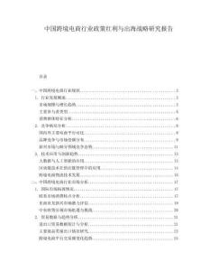 中國跨境電商行業政策紅利與出海戰略研究報告