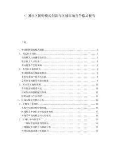 中國(guó)社區(qū)團(tuán)購(gòu)模式創(chuàng)新與區(qū)域市場(chǎng)競(jìng)爭(zhēng)格局報(bào)告