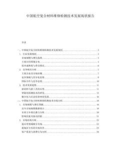 中國航空復合材料維修檢測技術發展現狀報告