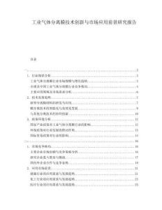 工業氣體分離膜技術創新與市場應用前景研究報告