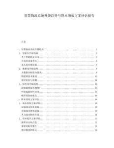智慧物流系統(tǒng)升級(jí)趨勢(shì)與降本增效方案評(píng)估報(bào)告