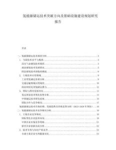 氫能源儲運技術突破方向及基礎設施建設規劃研究報告