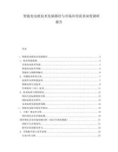 智能充電樁技術發展路徑與市場應用前景深度調研報告