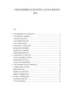 中國應急疏散指示燈技術升級與公共安全標準分析報告