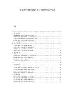 腐植酸生物電池陰極材料改性技術(shù)突破