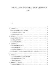 中國(guó)石化行業(yè)流程氣壓縮機(jī)狀態(tài)監(jiān)測(cè)與預(yù)測(cè)性維護(hù)實(shí)踐