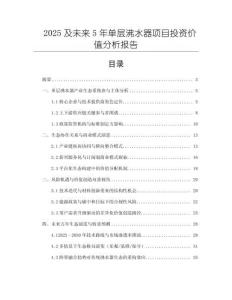 2025及未來5年單層沸水器項目投資價值分析報告
