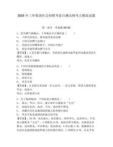 2025年三環(huán)集團社會招聘考前自測高頻考點模擬試題及1套參考答案詳解