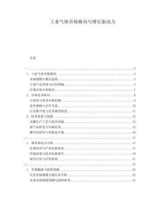 工業(yè)氣體市場(chǎng)格局與增長(zhǎng)驅(qū)動(dòng)力