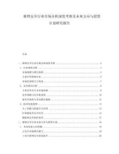 賽博安全行業(yè)市場分析深度考察及未來方向與投資計(jì)劃研究報(bào)告