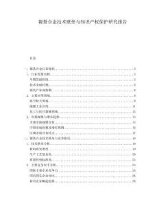 鎳基合金技術(shù)壁壘與知識產(chǎn)權(quán)保護(hù)研究報告