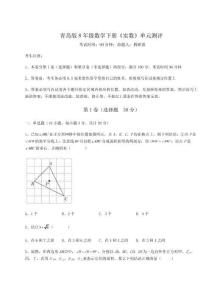 達(dá)標(biāo)測試青島版8年級數(shù)學(xué)下冊《實數(shù)》單元測評試題（含解析）