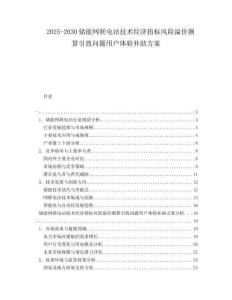 2025-2030儲(chǔ)能網(wǎng)聯(lián)電站技術(shù)經(jīng)濟(jì)指標(biāo)風(fēng)險(xiǎn)溢價(jià)測(cè)算引致問(wèn)題用戶體驗(yàn)補(bǔ)助方案