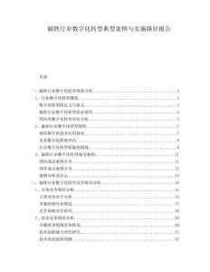 磁鐵行業(yè)數(shù)字化轉(zhuǎn)型典型案例與實(shí)施路徑報(bào)告