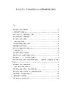 車規(guī)級(jí)芯片市場(chǎng)格局及未來發(fā)展路徑研究報(bào)告