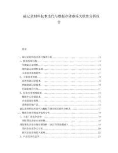磁記錄材料技術(shù)迭代與數(shù)據(jù)存儲(chǔ)市場(chǎng)關(guān)聯(lián)性分析報(bào)告