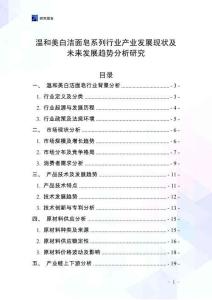 溫和美白潔面皂系列行業(yè)產(chǎn)業(yè)發(fā)展現(xiàn)狀及未來發(fā)展趨勢分析研究