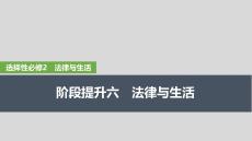2026高考思想政治部編版配套復習講義課件 選擇性必修2 階段提升六　法律與生活