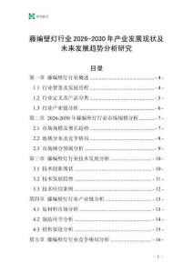 藤編壁燈行業(yè)2026-2030年產(chǎn)業(yè)發(fā)展現(xiàn)狀及未來發(fā)展趨勢分析研究