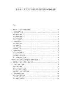 中國(guó)第三方支付市場(chǎng)發(fā)展現(xiàn)狀及競(jìng)爭(zhēng)策略分析