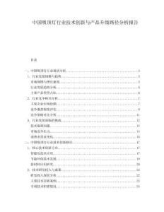 中國(guó)吸頂燈行業(yè)技術(shù)創(chuàng)新與產(chǎn)品升級(jí)路徑分析報(bào)告